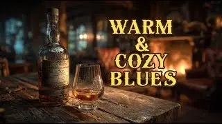 Cozy Fireplace Blues Bar Music | Relaxing Soul Blues for Night Time