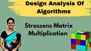Strassens Matrix Multiplication in DAA || #daa #youtube #education #videos #viral #btech #aiml