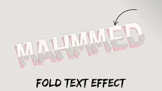 Animation fold Text Effect with source code | Online codes