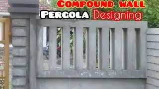 Pergola Design in House Compound Wall with do creative New stunning work.