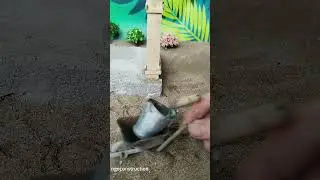 How to pour concrete column #mini #diy #construction #miniature #ngoconstruction