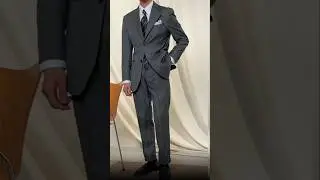Upgrade your wardrobe with this timeless gray pinstripe suit! #MensFashion #ClassicMenswear #OOTD&rdquo;