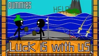 Luck is with us in The World of Dummies , animation , 2D , Cartoon , Story 🗺️✨👌🏝️
