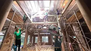 This was the first time Loan had designed the most complex ceiling of her career.