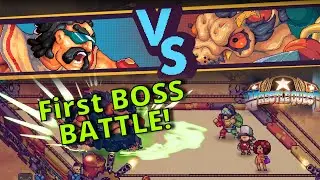 WrestleQuest Gameplay - NEW Pro Wrestling Video Game RPG! Walkthrough Ep. 4 First BOSS Battle!