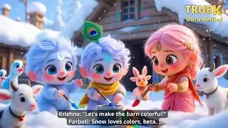 Snow Snow Farm ❄️🐄 | Old MacDonald Style Hindi Kids Song | Animal Sounds | Made for Kids