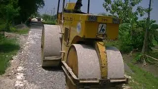 MAKING ASPHALT ROADS USING STOOM WALLS