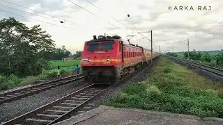 Early morning action | Rajendra Nagar Terminal ~ Howrah Danapur Express skipping Jhapandanga ||