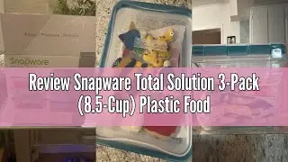 Review Snapware Total Solution 3-Pack (8.5-Cup) Plastic Food Storage Containers Set, Leakproof & Air