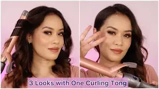 3 looks with a single curling iron.