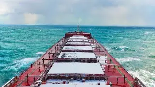 Suez Canal (Transiting)/ Hatch Cover Closing/ Putting Cargo Light | Seafarer TV