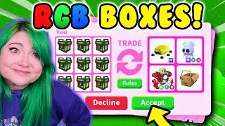 Trading RGB BOXES For Legendary Items in Adopt Me Roblox! (Trade Proofs)