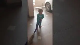 Nitai Dass Playing With Broom #shorts #viral #trending