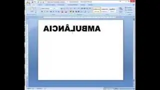 Fazendo texto espelhado - invertido - Aula r&aacute;pida Microsoft Word