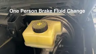 One Person Brake Fluid Change