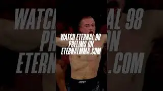 The Eternal 98 prelims will be streaming live via our website 👉 EternalMMA.com 📺