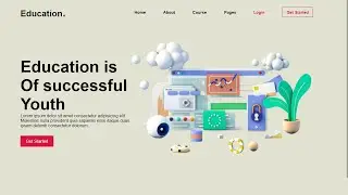 How To Make Education Website Using Only HTML & CSS Easy & Simple Way | Legendary Top Coder