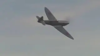 Spitfire PR XI PL983 at Shuttleworth Race Day 2018