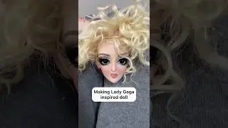 #Sculpting Lady Gaga inspired doll❤️&zwj;🔥 #dollartist #ladygaga #dolls #doll #art #diy #handmadedoll