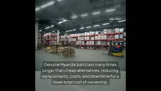 Forklifts perform at their best with Genuine Hyundai Parts from Hyundai Material Handling #shorts