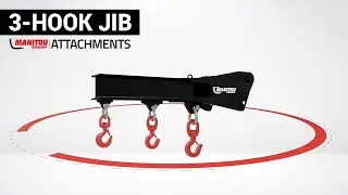 Handle heavy or bulky loads with your #Manitou 🏗 3-HOOK-JIB #attachment #construction 🔴