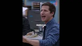 Everyone reacts to Jake calling Holt Dad #BrooklynNineNine #JakePeralta #Shorts