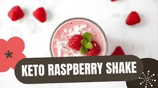 Keto Protein Rasberry Milkshake (Low Carb)
