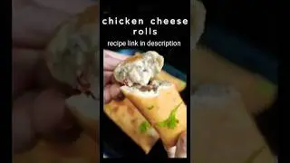 chicken cheese rolls || creamy cheese rolls || chicken rolls || #viral #shorts #short #chickenroll