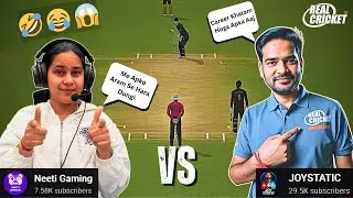 Neeti Gaming vs Joystatic | 1 vs 1 Match Real Cricket! @Neetigamingofficial #realcricket #rc24