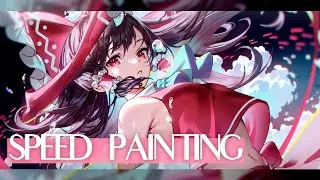 【解説付イラストメイキング】霊夢 | 東方project【Speed Painting】