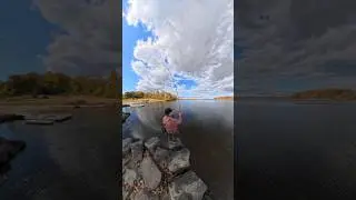 Ultralight Yellow Perch fishing w/ soft plastic lure | 3rd person POV - Insta360 X5 | ASMR