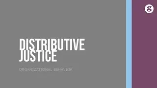 Distributive Justice