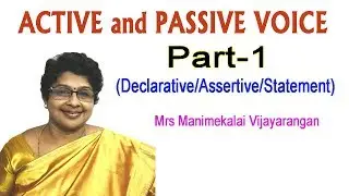 Easy Grammar For Good Marks || Active and Passive Voice | Statement Part 1
