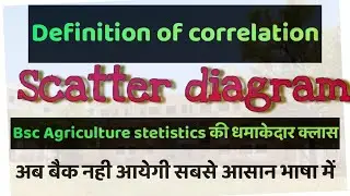 Scatter diagram what is scatter diagram|| Definition of correlation scatter diagram||