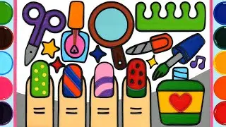 Nail art Jelly Painting art, Nail polish Jelly Coloring | Menggambar Dan Mewarnai Alat kecantikan