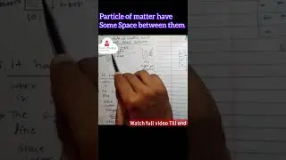 Particle of matter have some space between them #class9th #science #shorts
