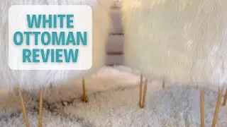 White Ottoman Poofs Review Video