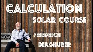 Calculation of a small solar home system I Solar Teacher Training Course I Friedrich Berghuber