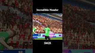 Unbelievable Header In SM25 😁 #sm25 #fm25 #shorts
