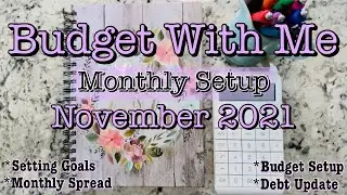 Budget With Me | $6,868 | November 2021 Budget Setup | How to Budget Monthly for Beginners
