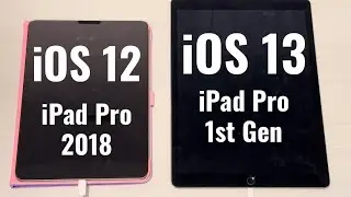 iPad Pro 2018 iOS 12 vs iPad Pro 1st gen iOS 13 Boot-up speed test