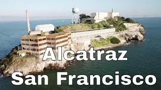 Drone Alcatraz Island | San Francisco, California | Golden Gate Bridge