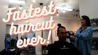 Fastest haircut ever (maybe not ever)
