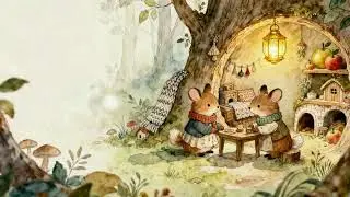 Rainy Burrow Tales | Cozy Storybook Music in an Enchanted Woodland