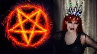 Satanic Pentagram Art by Sofia Goldberg (Sofia Metal Queen) Darkness & Fire