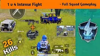 77 HIGHVOLT||intense Fight||1 v 4||Full Squad Gameplay||Poco F3 Gt||