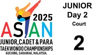 Court 2 - Day 2 Asian Junior Championships 2025