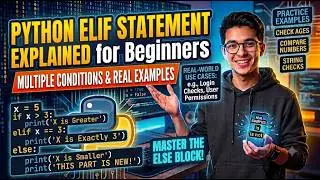 Python Elif Statement Explained for Beginners | Multiple Conditions & Real Examples