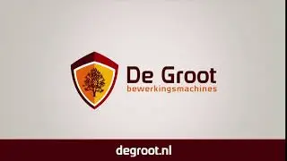 De Groot bewerkingsmachines Logo animatie | Brabant Marketing