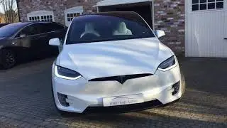 TESLA MODEL X P100D LUDICROUS FOR SALE IN PEARL WHITE 6 SEATS